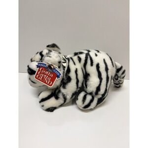 New‎ Gotta Getta Gund White Tiger Plush Siberian Stuffed Animal Lying Laying 13"